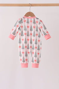 Christmas Tree Bow Romper