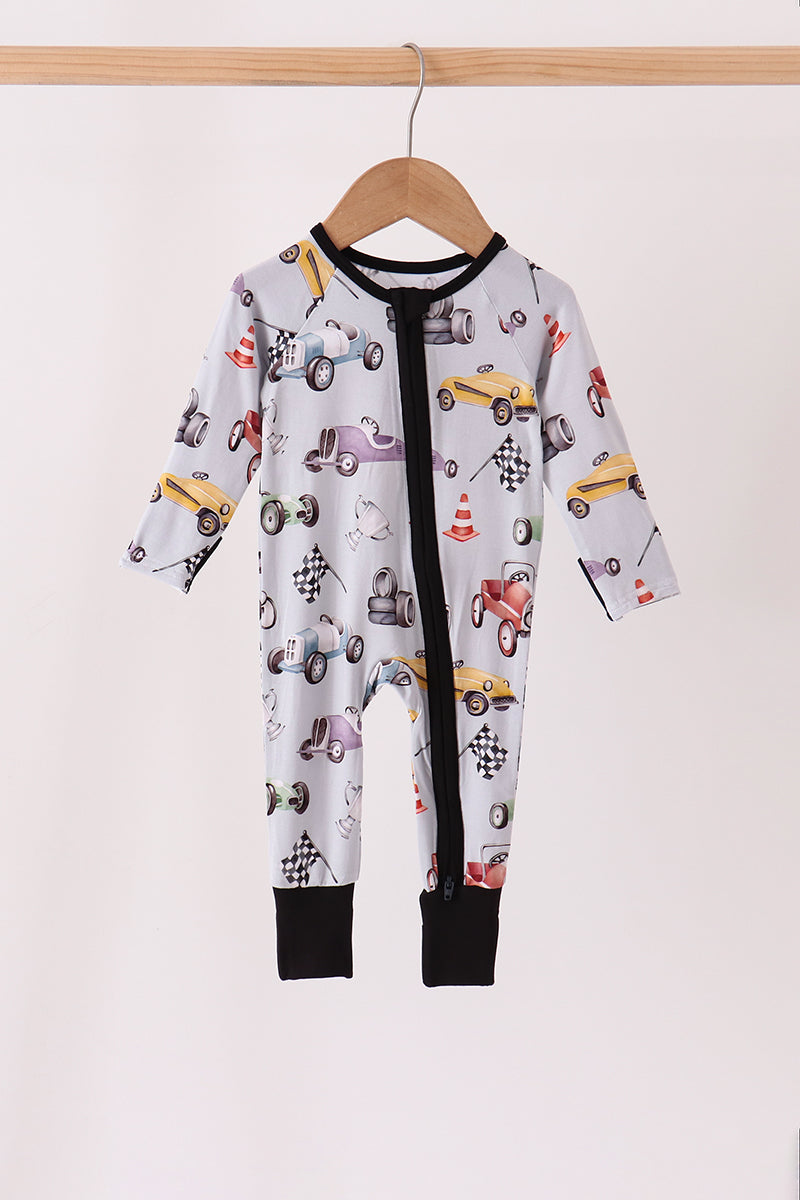 Racing Zip Bamboo Romper