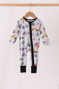 Racing Zip Bamboo Romper