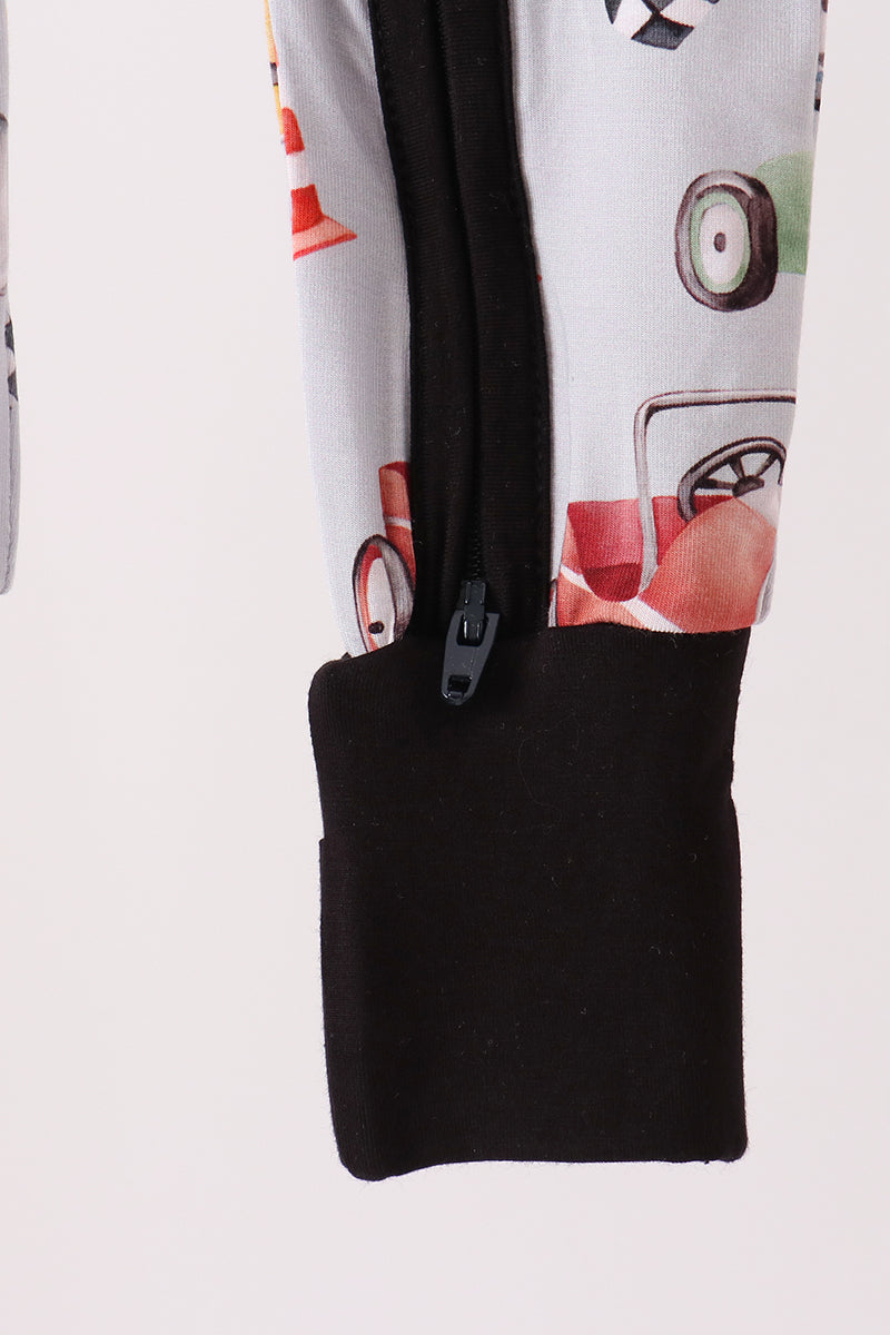 Racing Zip Bamboo Romper
