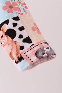 Farm Animals Zip Bamboo Romper