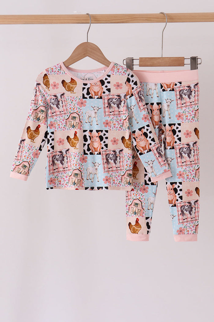 Farm Animals Bamboo Pajama Set