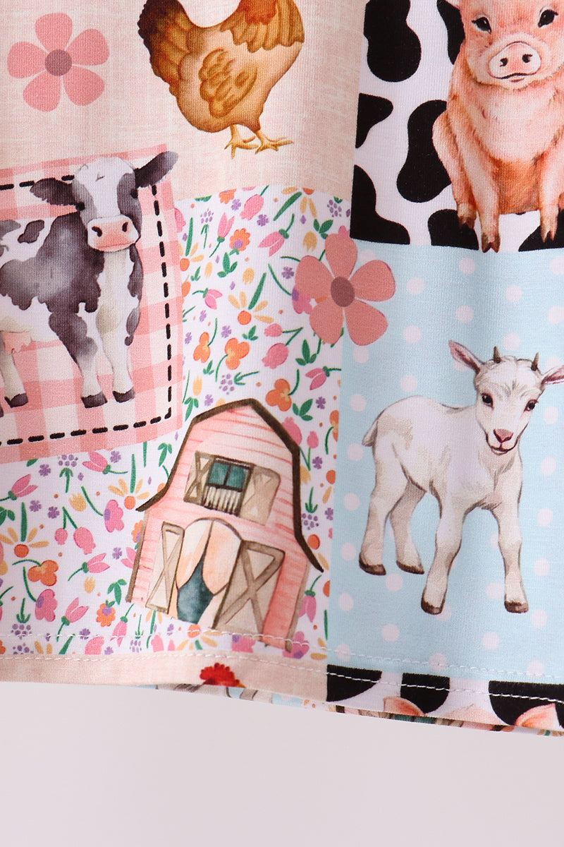 Farm Animals Bamboo Pajama Set