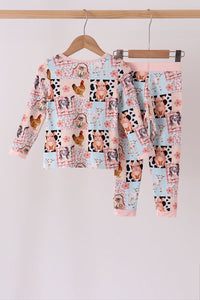 Farm Animals Bamboo Pajama Set