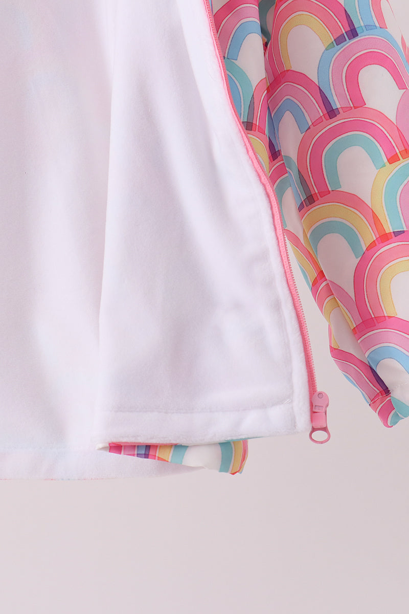 Rainbow Ruffle Raincoat