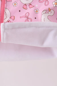 Goose Bow ruffle Raincoat
