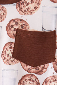Milk Cookie Print Pants Set