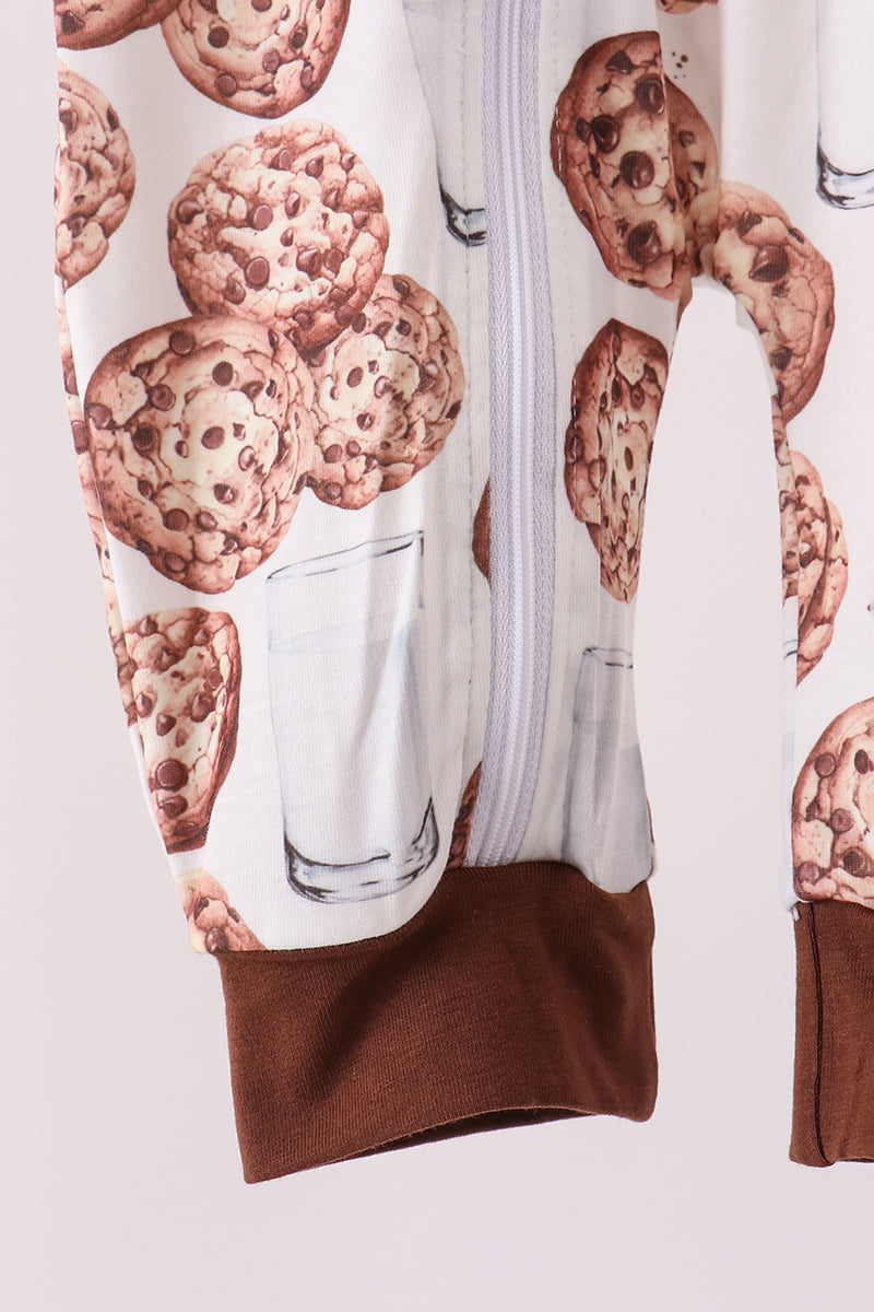 Milk Cookie Print Romper