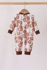Milk Cookie Print Romper