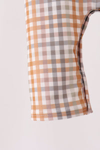 Turkey Embroidery Plaid 2pc set