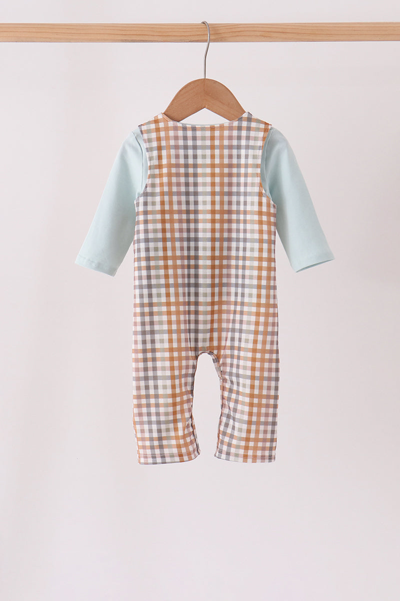 Turkey Embroidery Plaid 2pc set