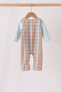 Turkey Embroidery Plaid 2pc set