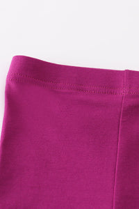 Purple Hollow Out Legging - Essential Southern Charm