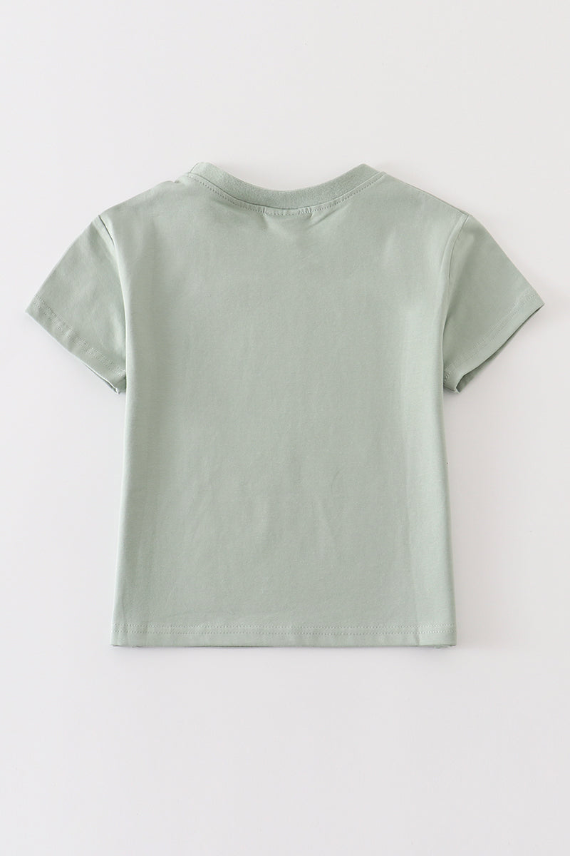 Sage Blank Basic T-Shirt Adult Kids And Baby Bubble - Essential Southern Charm