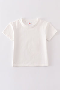 Cream Blank Basic T-Shirt Adult Kids And Baby Bubble - Essential Southern Charm