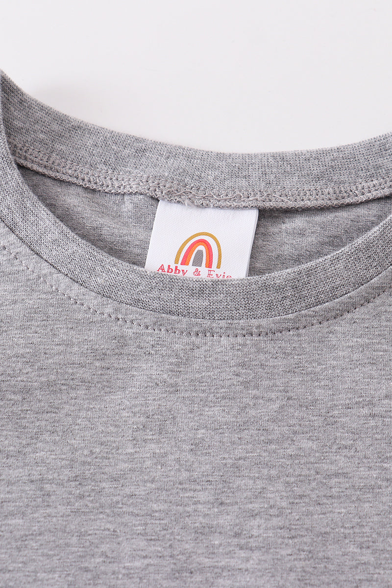 Gray Blank Basic T-Shirt Adult Kids And Baby Bubble - Essential Southern Charm