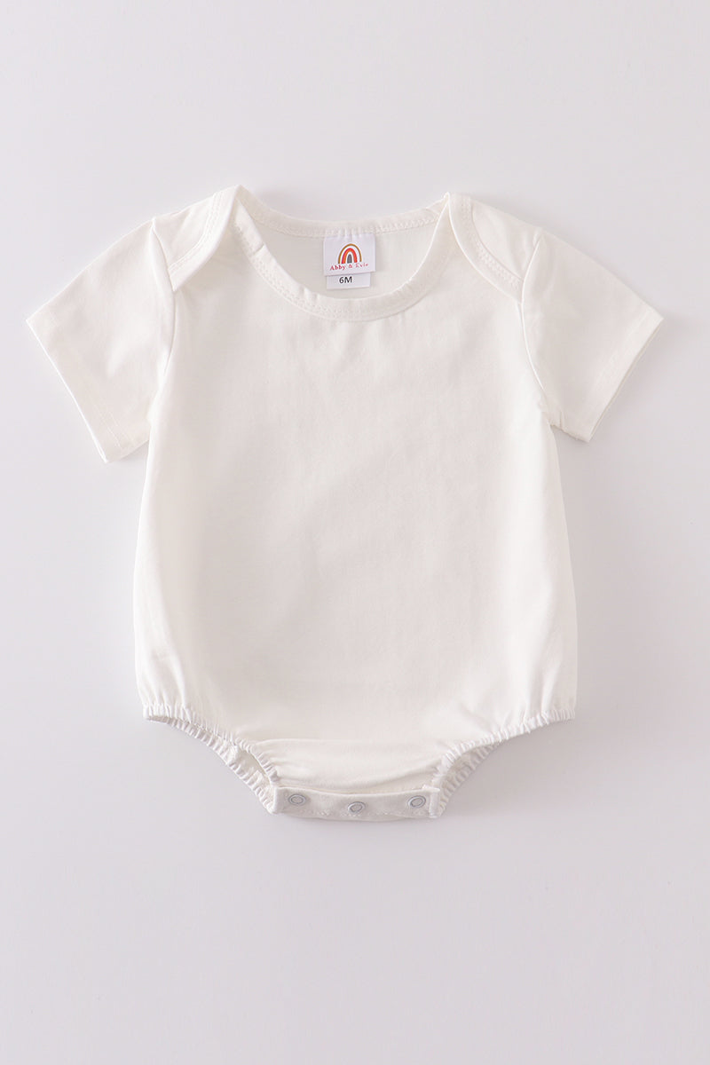 Cream Blank Basic T-Shirt Adult Kids And Baby Bubble - Essential Southern Charm