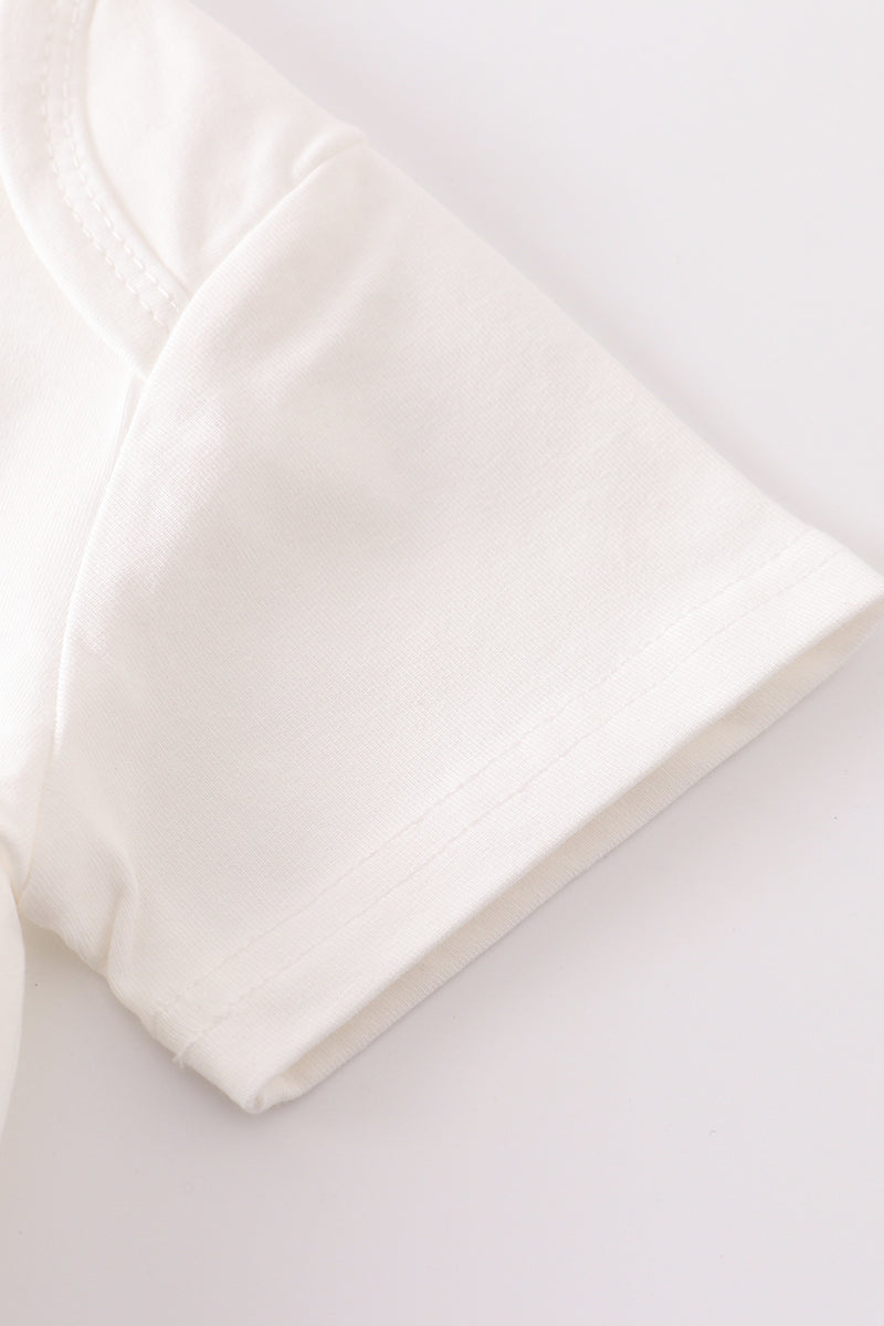 Cream Blank Basic T-Shirt Adult Kids And Baby Bubble - Essential Southern Charm