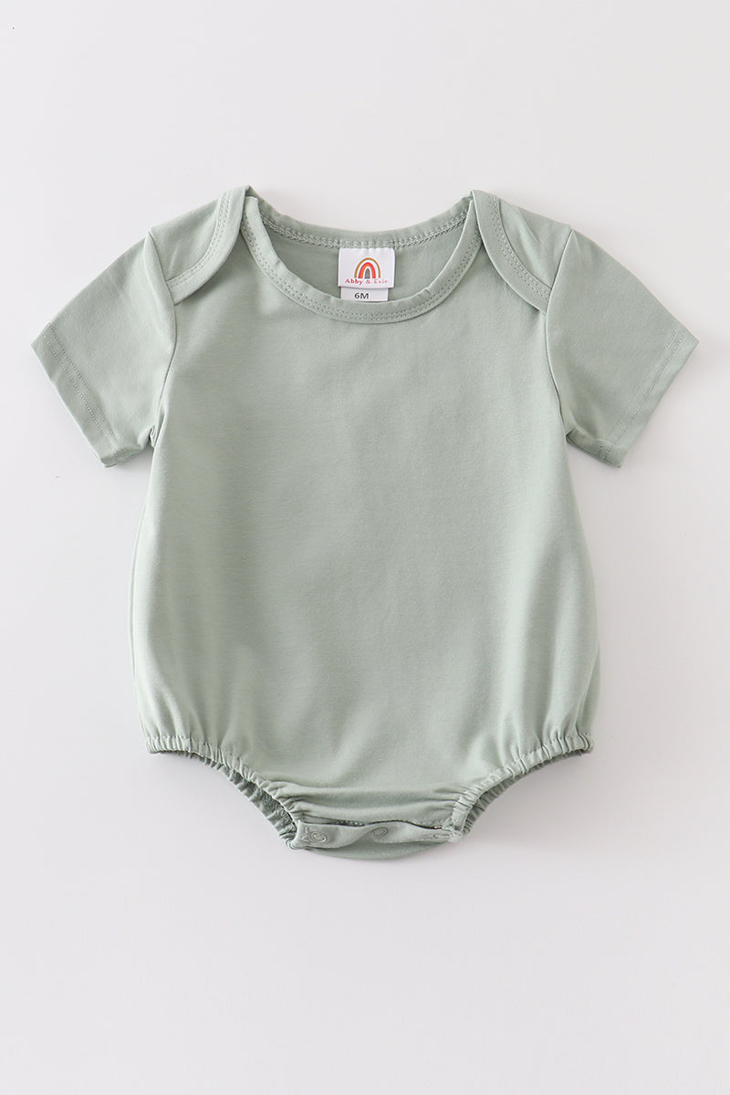 Sage Blank Basic T-Shirt Adult Kids And Baby Bubble - Essential Southern Charm