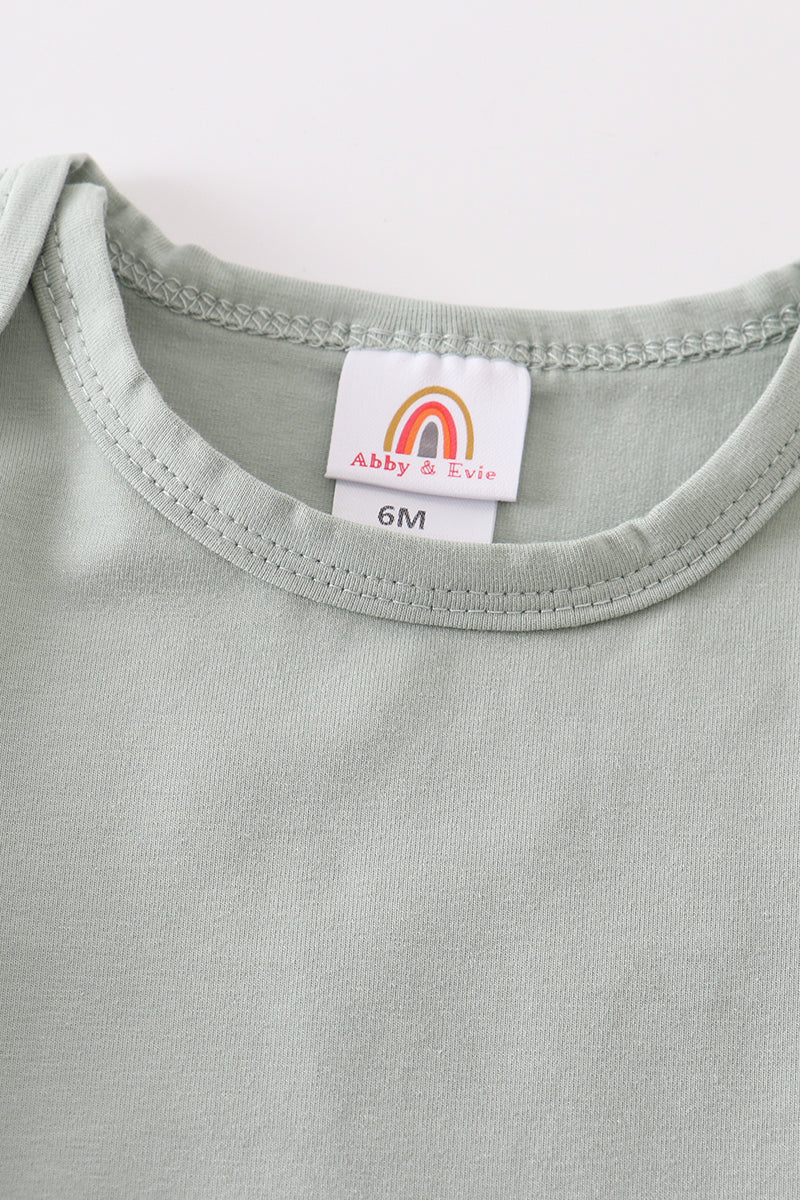 Sage Blank Basic T-Shirt Adult Kids And Baby Bubble - Essential Southern Charm