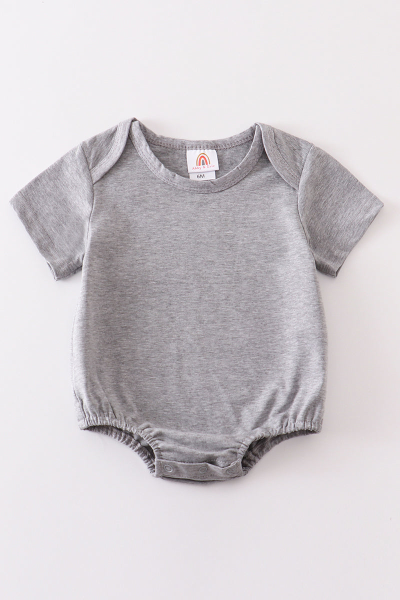 Gray Blank Basic T-Shirt Adult Kids And Baby Bubble - Essential Southern Charm