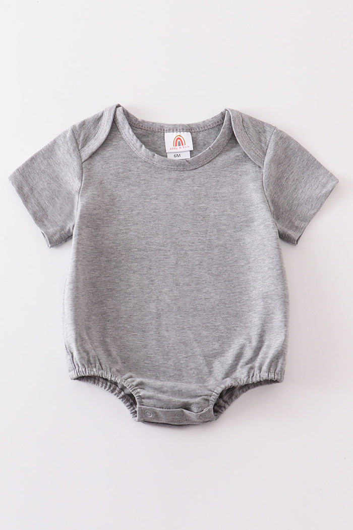 Gray Blank Basic T-Shirt Adult Kids And Baby Bubble - Essential Southern Charm