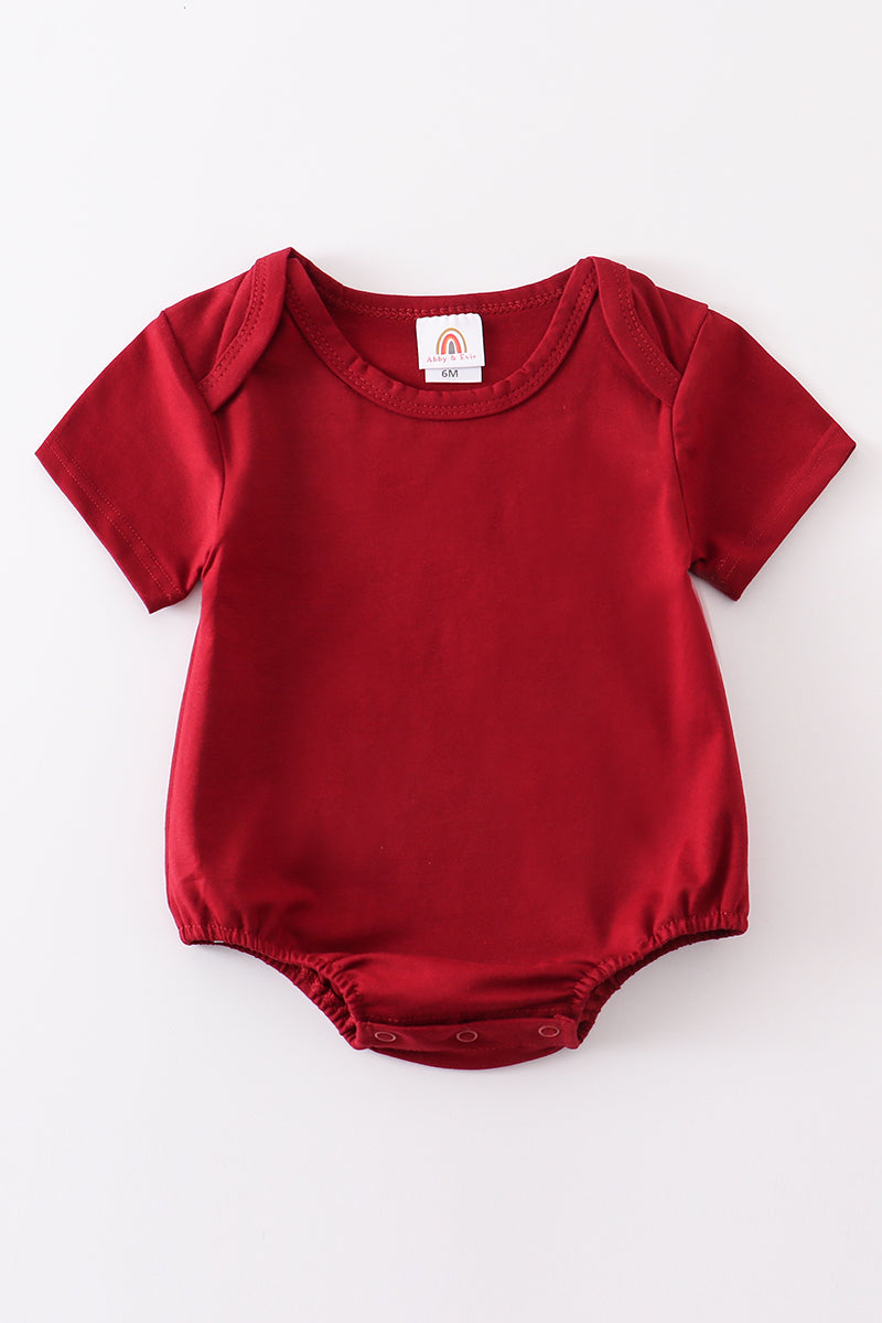 Maroon Blank Basic T-Shirt Adult Kids And Baby Bubble - Essential Southern Charm