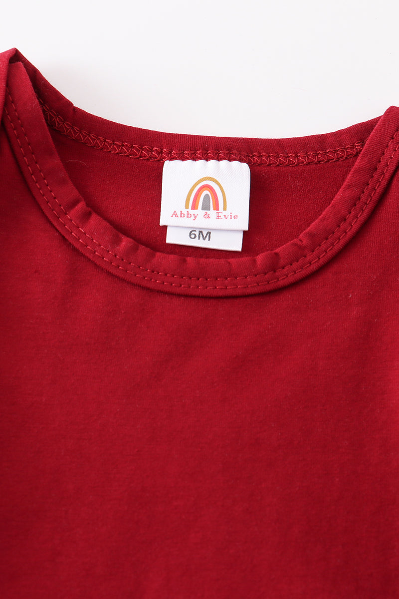 Maroon Blank Basic T-Shirt Adult Kids And Baby Bubble - Essential Southern Charm