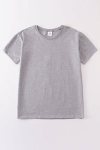 Gray Blank Basic T-Shirt Adult Kids And Baby Bubble - Essential Southern Charm