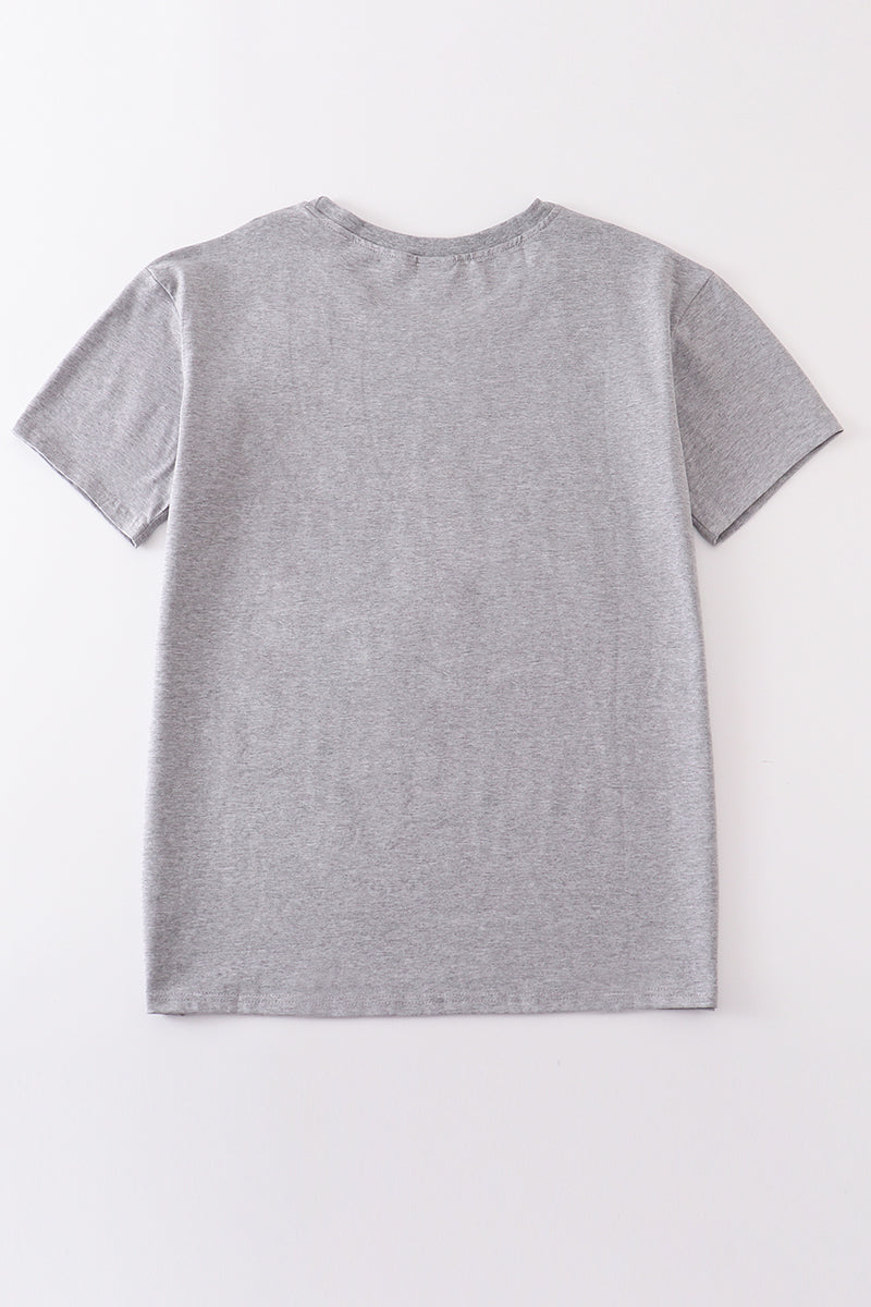Gray Blank Basic T-Shirt Adult Kids And Baby Bubble - Essential Southern Charm