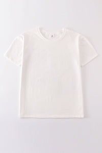 Cream Blank Basic T-Shirt Adult Kids And Baby Bubble - Essential Southern Charm