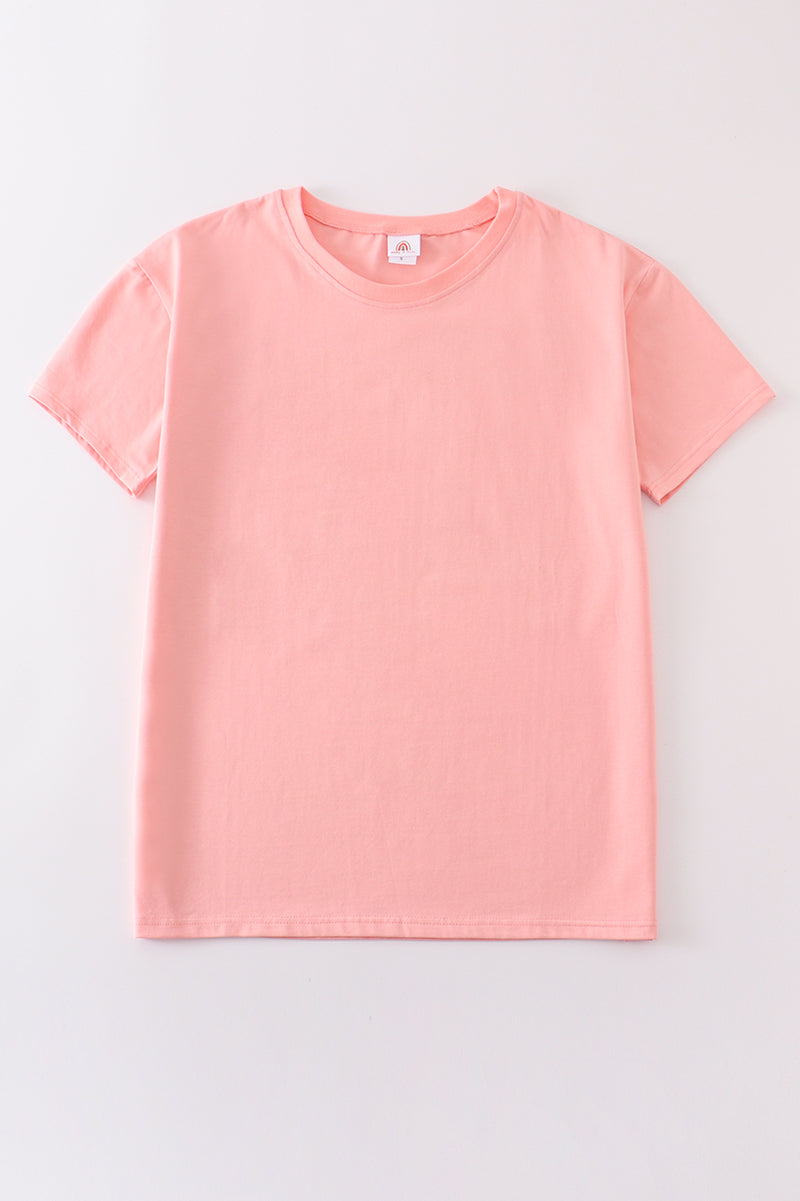 Pink Blank Basic T-Shirt Adult Kids And Baby Bubble - Essential Southern Charm