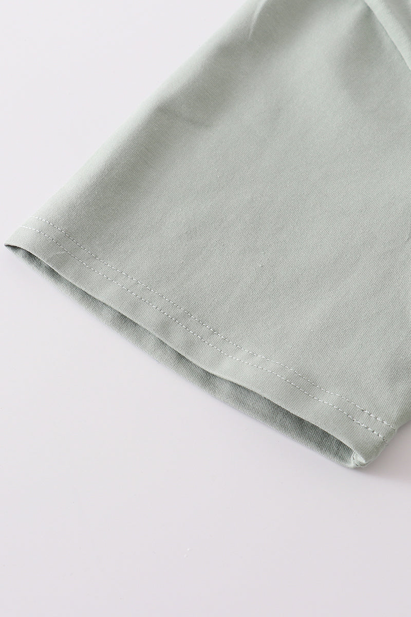 Sage Blank Basic T-Shirt Adult Kids And Baby Bubble - Essential Southern Charm