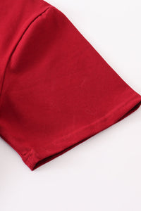 Maroon Blank Basic T-Shirt Adult Kids And Baby Bubble - Essential Southern Charm