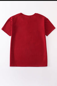 Maroon Blank Basic T-Shirt Adult Kids And Baby Bubble - Essential Southern Charm