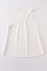 White Blank Basic Kids Teens Adult Tank Top - Essential Southern Charm