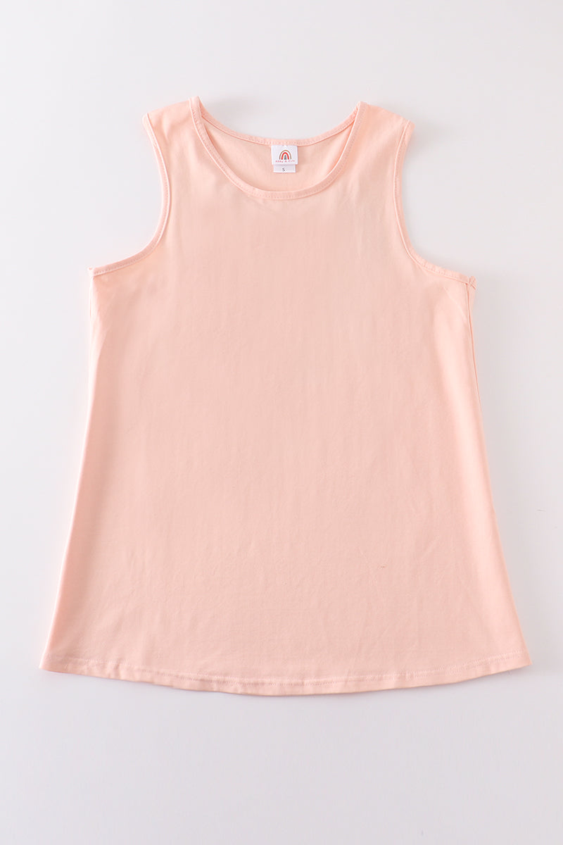 Peach Blank Basic Kids Teens Adult Tank Top - Essential Southern Charm