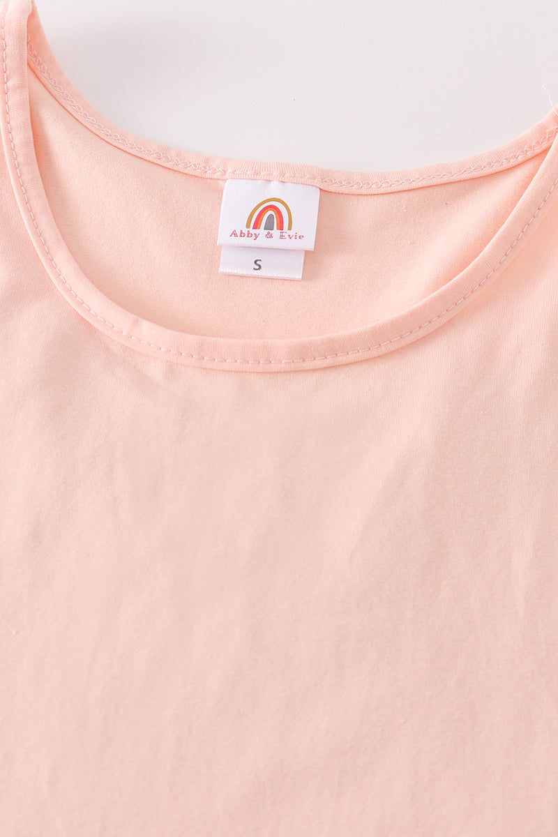 Peach Blank Basic Kids Teens Adult Tank Top - Essential Southern Charm