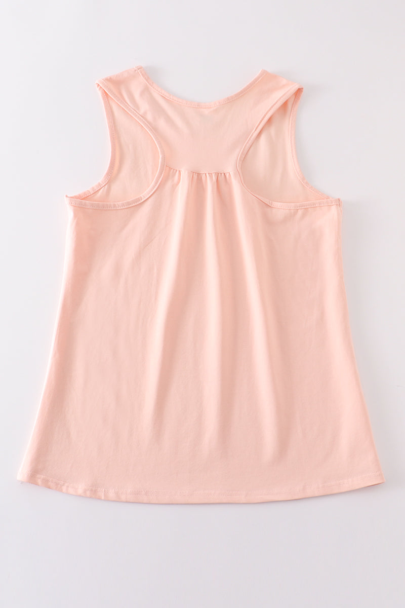 Peach Blank Basic Kids Teens Adult Tank Top - Essential Southern Charm