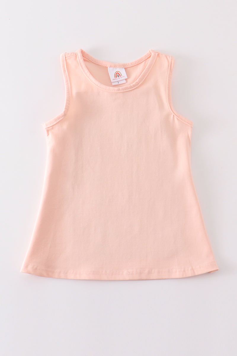 Peach Blank Basic Kids Teens Adult Tank Top - Essential Southern Charm