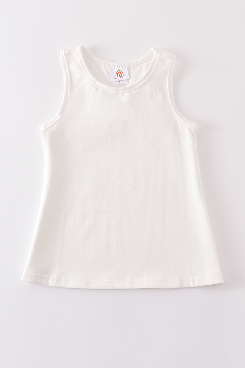 White Blank Basic Kids Teens Adult Tank Top - Essential Southern Charm