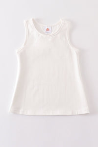 White Blank Basic Kids Teens Adult Tank Top - Essential Southern Charm