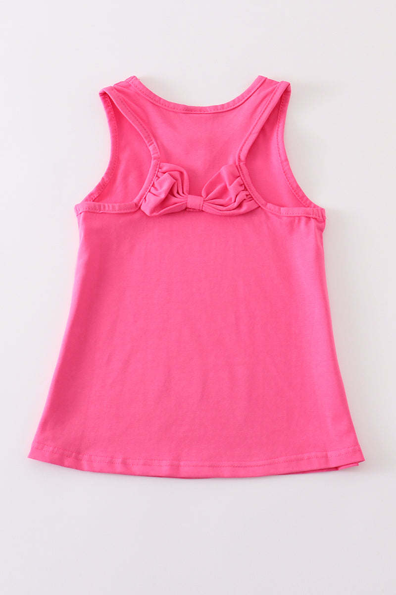 Hot Pink Blank Basic Kids Teens Adult Tank Top - Essential Southern Charm