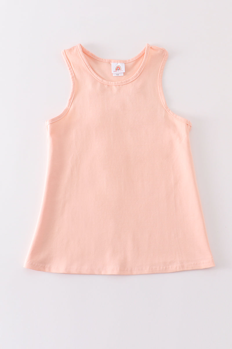 Peach Blank Basic Kids Teens Adult Tank Top - Essential Southern Charm