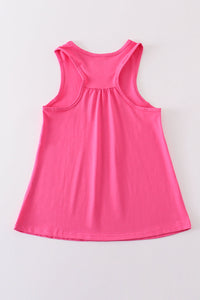 Hot Pink Blank Basic Kids Teens Adult Tank Top - Essential Southern Charm