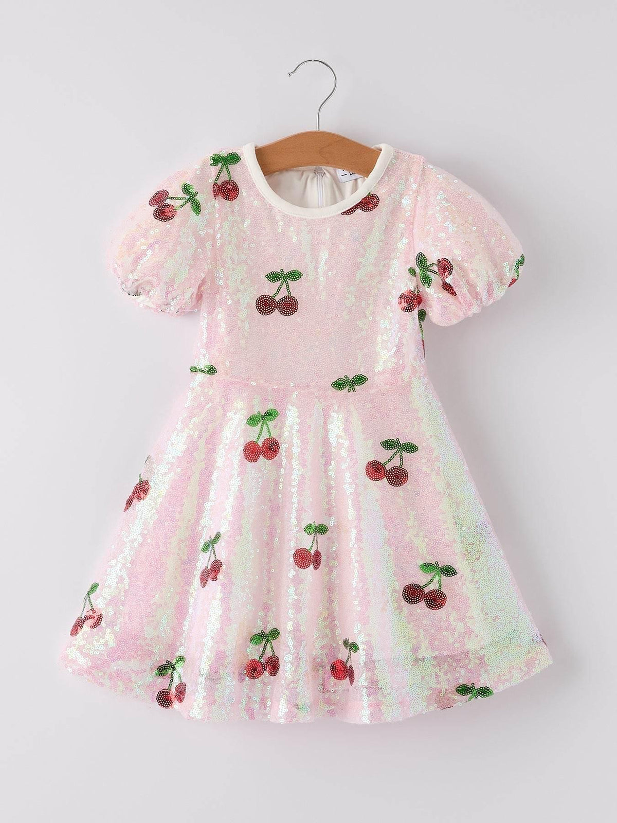 Sweet Cherry Sequins Cute Dress - Essential Southern Charm