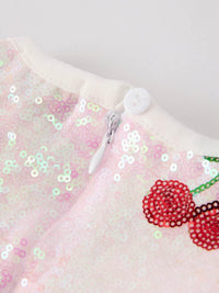 Sweet Cherry Sequins Cute Dress - Essential Southern Charm