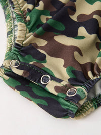 Camouflage Duck Smocking Embroidery Girls Romper - Essential Southern Charm