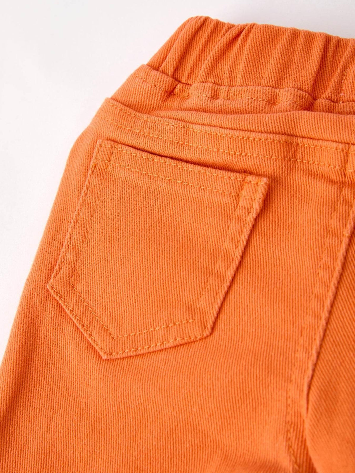 Orange Flared Elastic Jeans - Essential Southern Charm