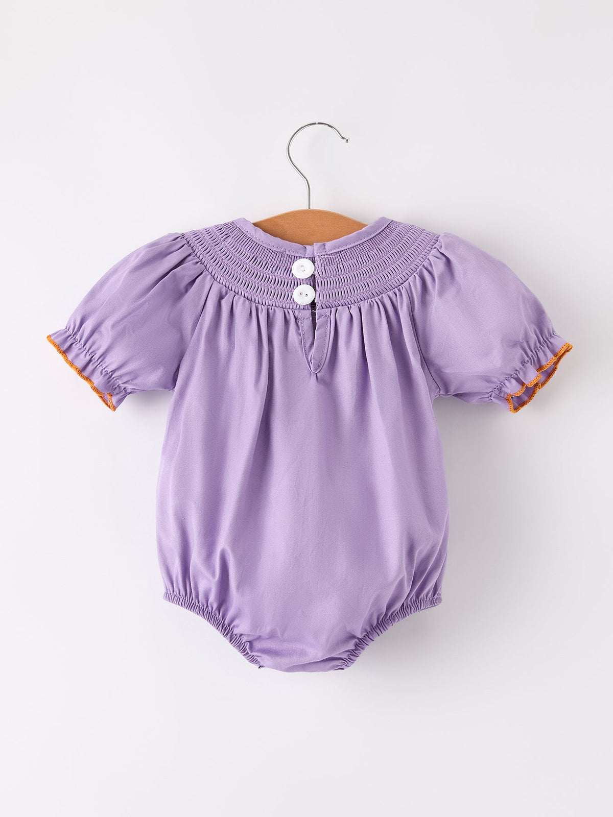 Halloween Smock Embroidery Baby Girl Romper